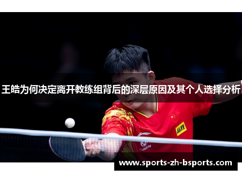 王皓为何决定离开教练组背后的深层原因及其个人选择分析 王皓为何决定离开教练组背后的深层原因及其个人选择分析